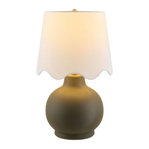   Modern European furniture - Wavy Linen Ceramic Table Lamp - www.oroa.com | Oroa.com