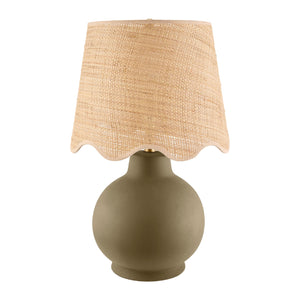   Modern European furniture - Wavy Linen Ceramic Table Lamp - www.oroa.com | Oroa.com
