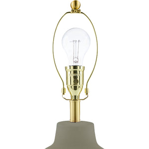   Modern European furniture - Wavy Linen Ceramic Table Lamp - www.oroa.com | Oroa.com