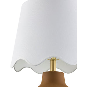   Modern European furniture - Wavy Linen Ceramic Table Lamp - www.oroa.com | Oroa.com