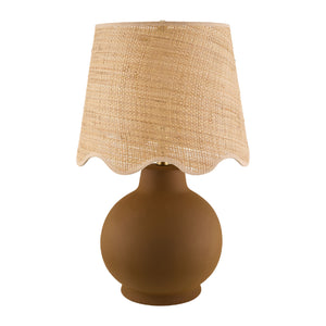   Modern European furniture - Wavy Linen Ceramic Table Lamp - www.oroa.com | Oroa.com