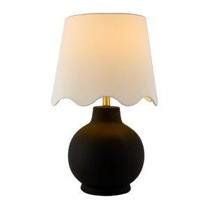   Modern European furniture - Wavy Linen Ceramic Table Lamp - www.oroa.com | Oroa.com
