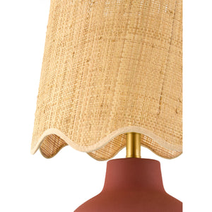   Modern European furniture - Wavy Linen Ceramic Table Lamp - www.oroa.com | Oroa.com
