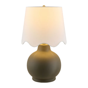   Modern European furniture - Wavy Linen Ceramic Table Lamp - www.oroa.com | Oroa.com