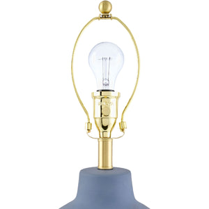  Modern European furniture - Wavy Linen Ceramic Table Lamp - www.oroa.com | Oroa.com