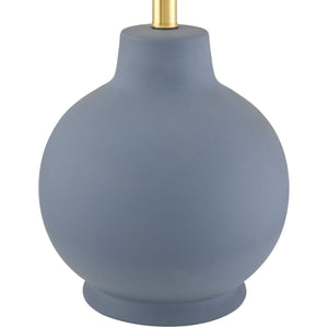   Modern European furniture - Wavy Linen Ceramic Table Lamp - www.oroa.com | Oroa.com