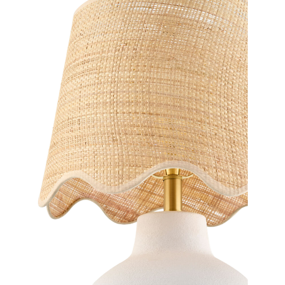   Modern European furniture - Wavy Linen Ceramic Table Lamp - www.oroa.com | Oroa.com