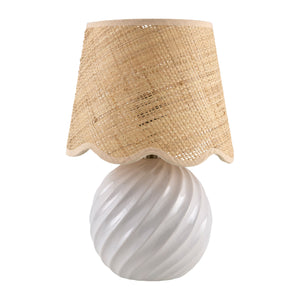   Modern European furniture - Round Glazed Ceramic Table Lamp - www.oroa.com | Oroa.com