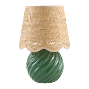   Modern European furniture - Round Glazed Ceramic Table Lamp - www.oroa.com | Oroa.com