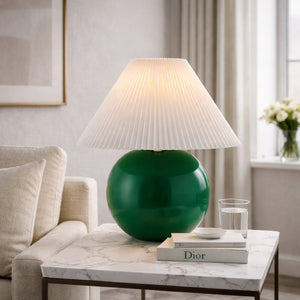   Modern European furniture - Pleated White Fabric Table Lamp - www.oroa.com | Oroa.com