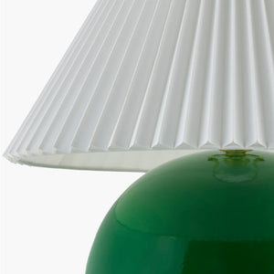   Modern European furniture - Pleated White Fabric Table Lamp - www.oroa.com | Oroa.com