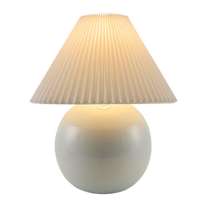   Modern European furniture - Pleated White Fabric Table Lamp - www.oroa.com | Oroa.com