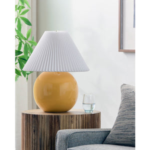   Modern European furniture - Pleated White Fabric Table Lamp - www.oroa.com | Oroa.com