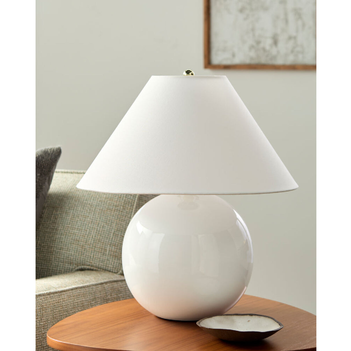  Modern European furniture - White Empire Fabric Table Lamp - www.oroa.com | Oroa.com