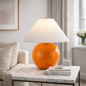   Modern European furniture - White Empire Fabric Table Lamp - www.oroa.com | Oroa.com