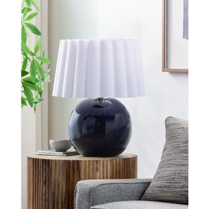   Modern European furniture - Scalloped White Fabric Table Lamp - www.oroa.com | Oroa.com