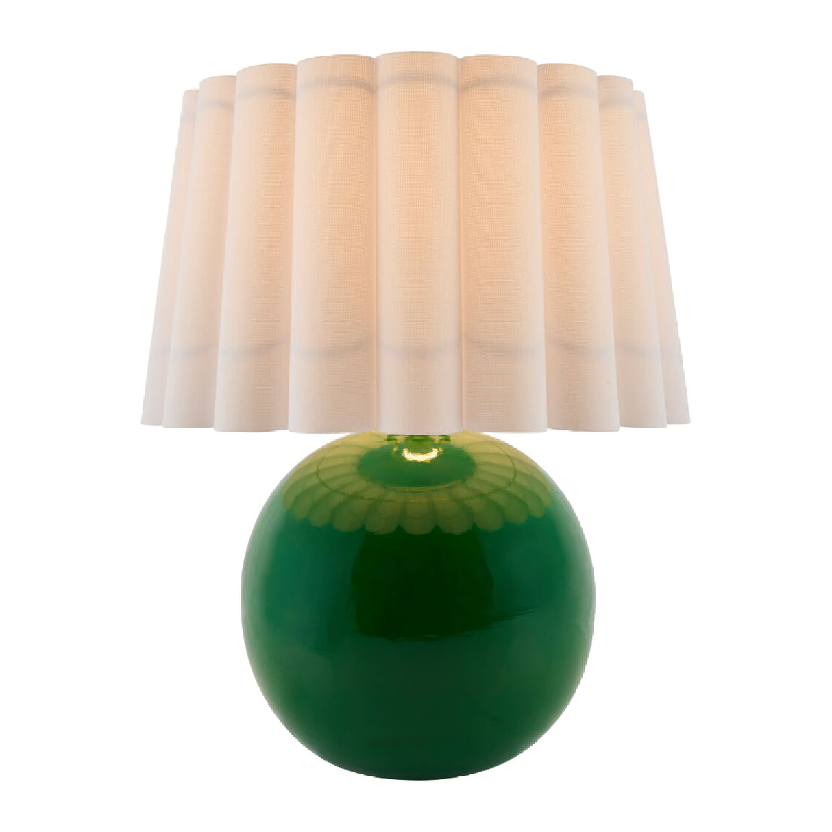   Modern European furniture - Scalloped White Fabric Table Lamp - www.oroa.com | Oroa.com