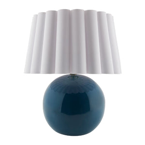   Modern European furniture - Scalloped White Fabric Table Lamp - www.oroa.com | Oroa.com