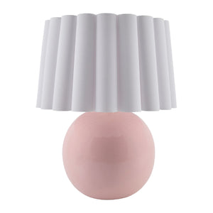   Modern European furniture - Scalloped White Fabric Table Lamp - www.oroa.com | Oroa.com
