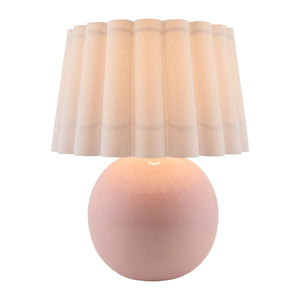   Modern European furniture - Scalloped White Fabric Table Lamp - www.oroa.com | Oroa.com