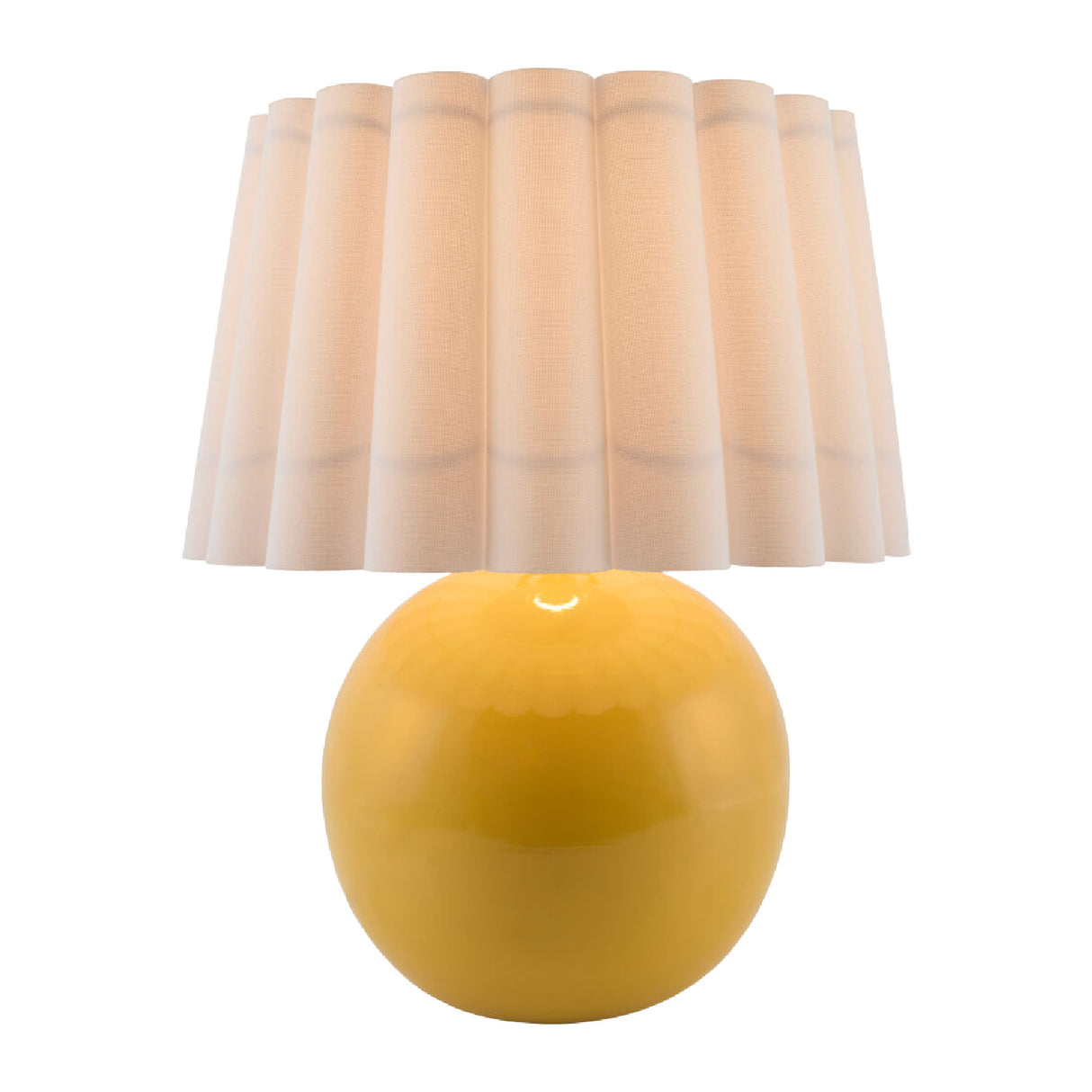   Modern European furniture - Scalloped White Fabric Table Lamp - www.oroa.com | Oroa.com
