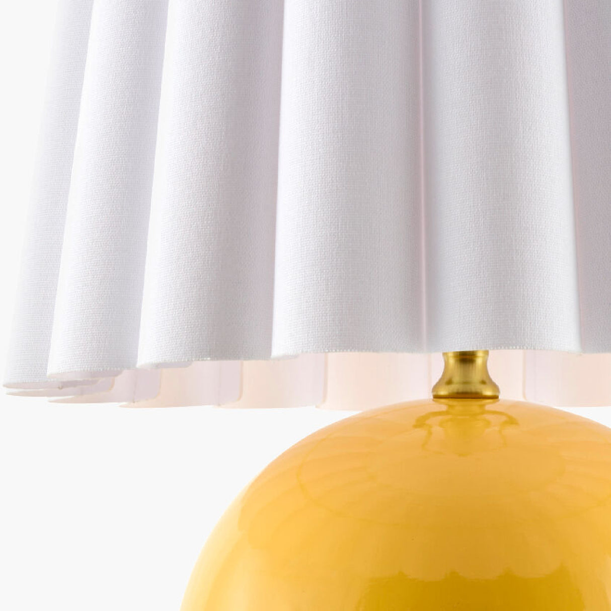   Modern European furniture - Scalloped White Fabric Table Lamp - www.oroa.com | Oroa.com