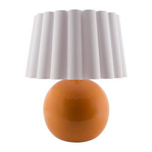   Modern European furniture - Scalloped White Fabric Table Lamp - www.oroa.com | Oroa.com