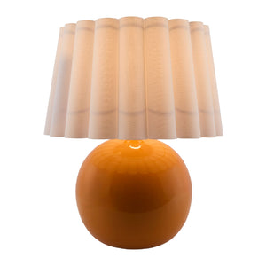   Modern European furniture - Scalloped White Fabric Table Lamp - www.oroa.com | Oroa.com