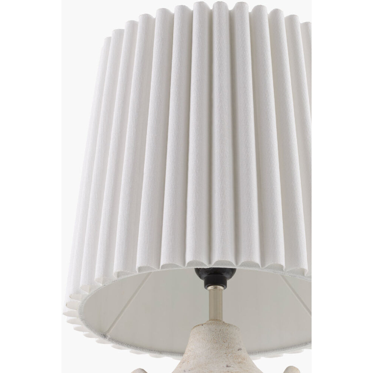   Modern European furniture - Ceramic Fluted Linen Table Lamps (2) - www.oroa.com | Oroa.com