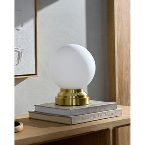   Modern European furniture - White Glass Globe Table Lamp - www.oroa.com | Oroa.com