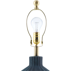   Modern European furniture - Fluted Ceramic Accent Table Lamp - www.oroa.com | Oroa.com