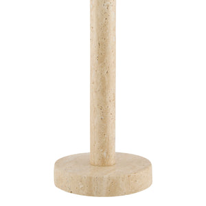   Modern European furniture - Cream Travertine Accent Table Lamp - www.oroa.com | Oroa.com