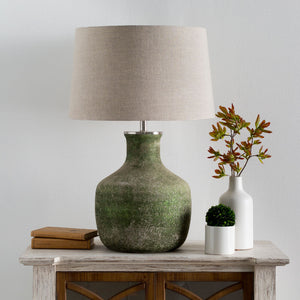   Modern European furniture - Sandblasted Green Glass Table Lamp - www.oroa.com | Oroa.com