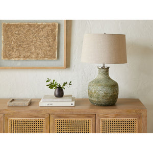  Modern European furniture - Sandblasted Green Glass Table Lamp - www.oroa.com | Oroa.com