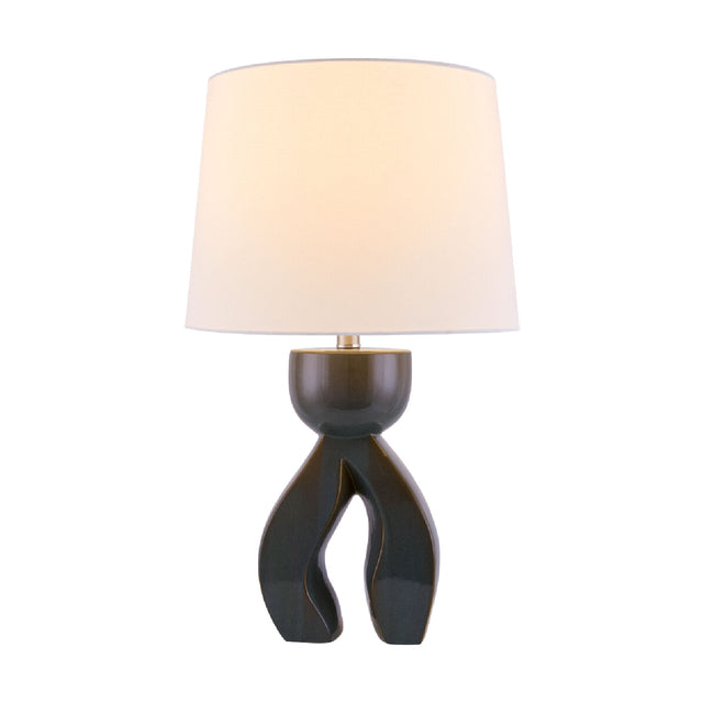 Modern European furniture - Glazed Green Ceramic Table Lamp - www.oroa.com