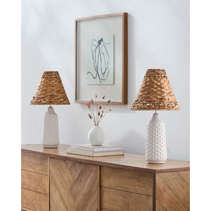   Modern European furniture - Braided Seagrass Table Lamp Set (2) - www.oroa.com | Oroa.com