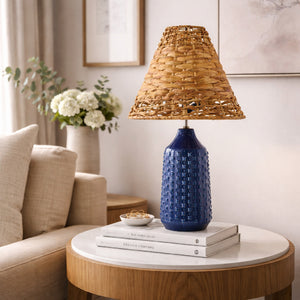   Modern European furniture - Braided Seagrass Table Lamp Set (2) - www.oroa.com | Oroa.com