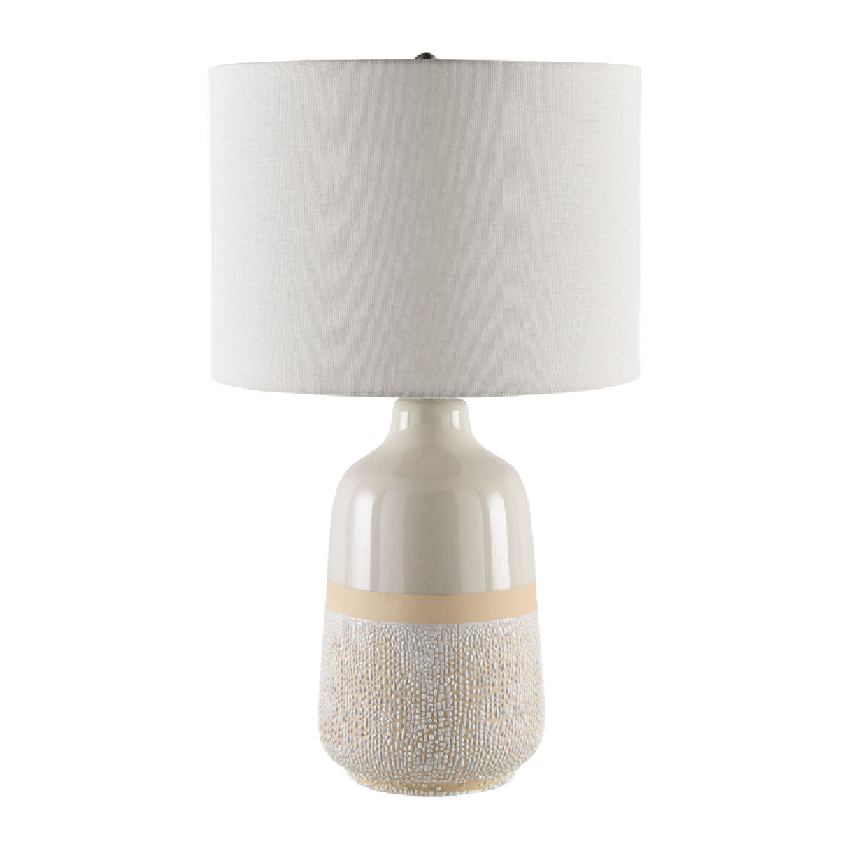   Modern European furniture - Glazed White Ceramic Table Lamp - www.oroa.com | Oroa.com