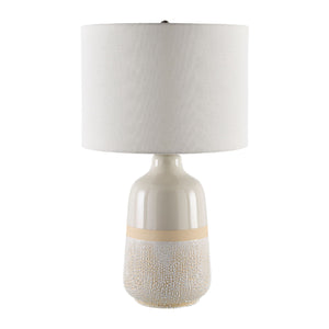   Modern European furniture - Glazed White Ceramic Table Lamp - www.oroa.com | Oroa.com