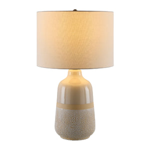   Modern European furniture - Glazed White Ceramic Table Lamp - www.oroa.com | Oroa.com