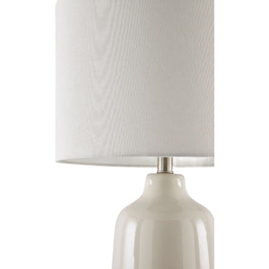   Modern European furniture - Glazed White Ceramic Table Lamp - www.oroa.com | Oroa.com