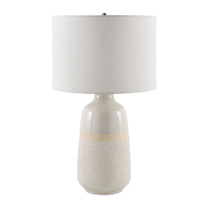   Modern European furniture - Glazed White Ceramic Table Lamp - www.oroa.com | Oroa.com