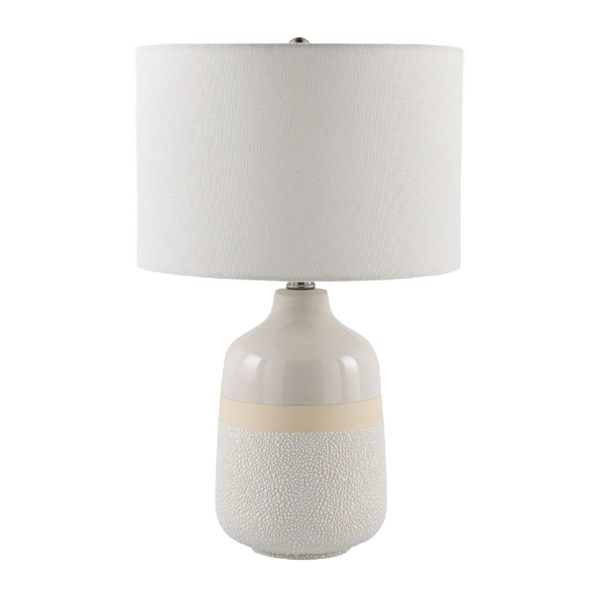   Modern European furniture - Glazed White Ceramic Table Lamp - www.oroa.com | Oroa.com