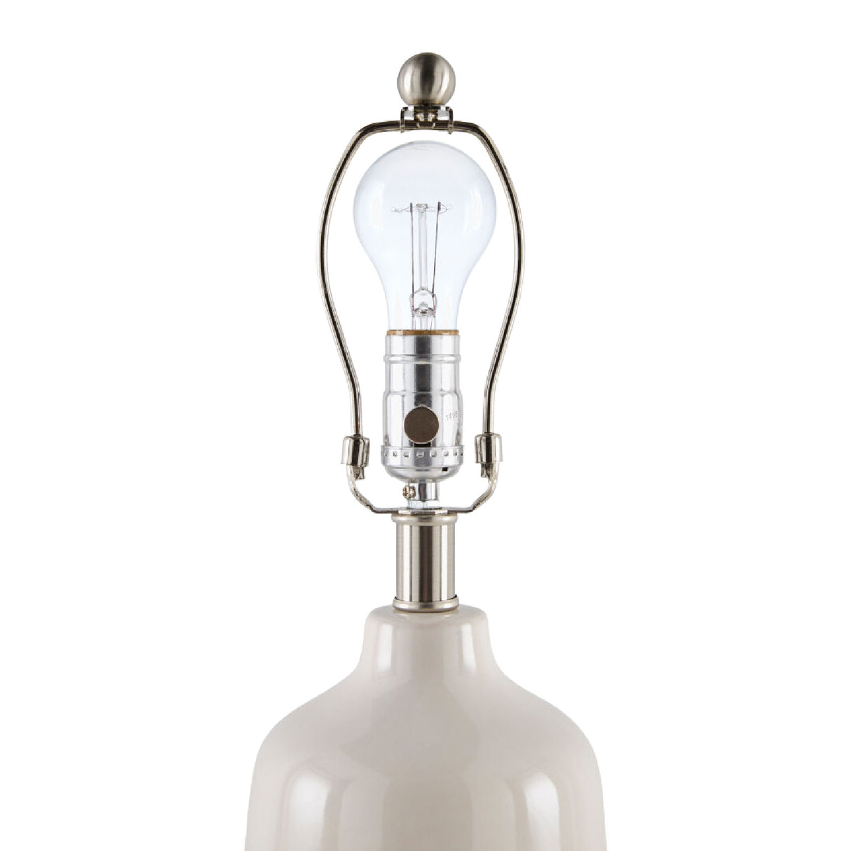  Modern European furniture - Glazed White Ceramic Table Lamp - www.oroa.com | Oroa.com