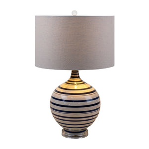   Modern European furniture - Navy Stripes Ceramic Table Lamp - www.oroa.com | Oroa.com