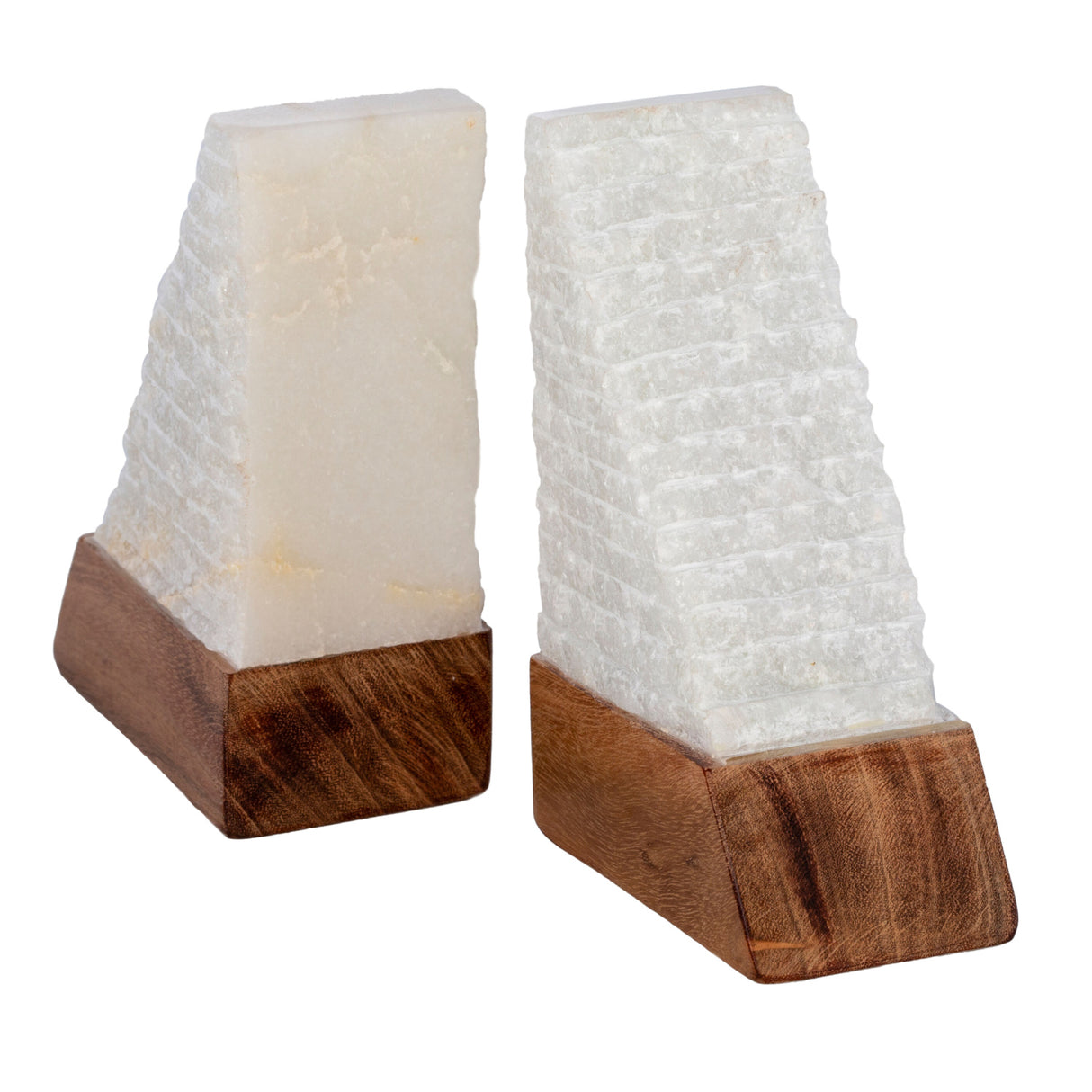   Modern European furniture - White Stone Triangular Bookend Set (2) - www.oroa.com | Oroa.com