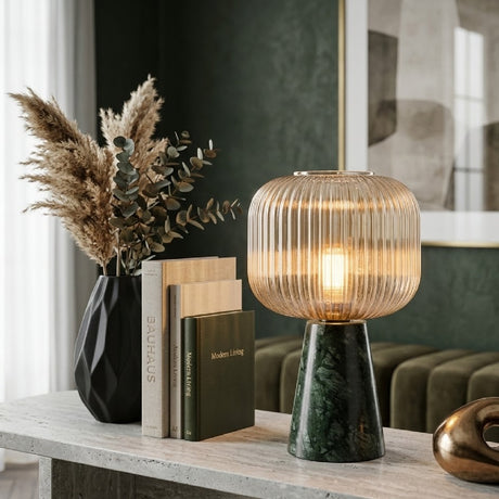   Modern European furniture - Green Marble Accent Table Lamp - www.oroa.com | Oroa.com