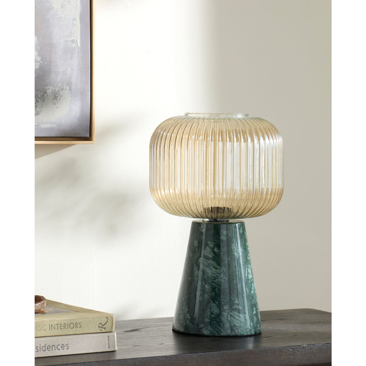   Modern European furniture - Green Marble Accent Table Lamp - www.oroa.com | Oroa.com