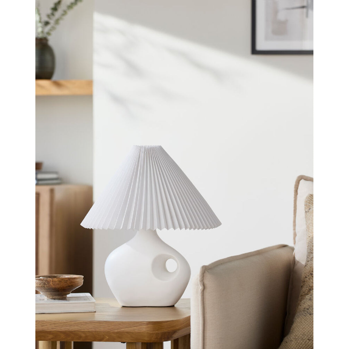   Modern European furniture - Pleated Linen Accent Table Lamp - www.oroa.com | Oroa.com