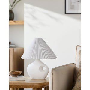   Modern European furniture - Pleated Linen Accent Table Lamp - www.oroa.com | Oroa.com